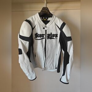 Rare Vintage 90s Scorpion EXO Leather Armored Padded Motorcycle Jacket